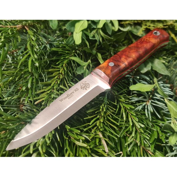 J&V Woodlore XS 14C28N Cocoboloholz Mehrfarbig inkl. Lederscheide