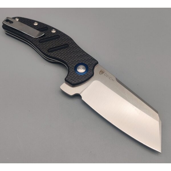 Kizer Sheepdog C01C XL CARBON Messer 154CM Stahl Kohlefasergriff Flipper