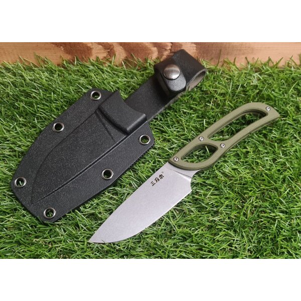SanRenmu S628-1 Messer Fixed Blade 8Cr14MoV Stahl G10 ABS Scheide