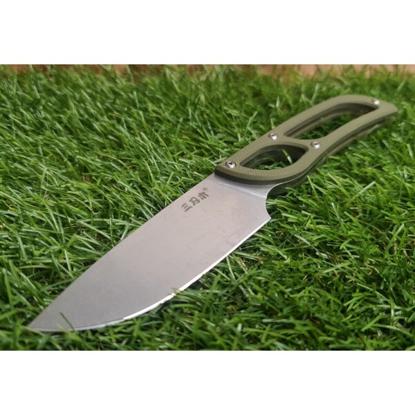 SanRenmu S628-1 Messer Fixed Blade 8Cr14MoV Stahl G10 ABS Scheide