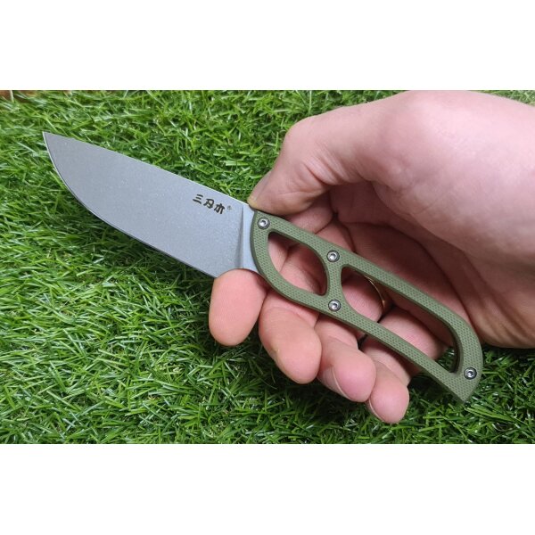 SanRenmu S628-1 Messer Fixed Blade 8Cr14MoV Stahl G10 ABS Scheide