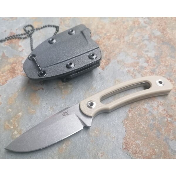 SanRenmu Messer 7132FUF-GV Fixed Blade Neck Knife Kydexscheide