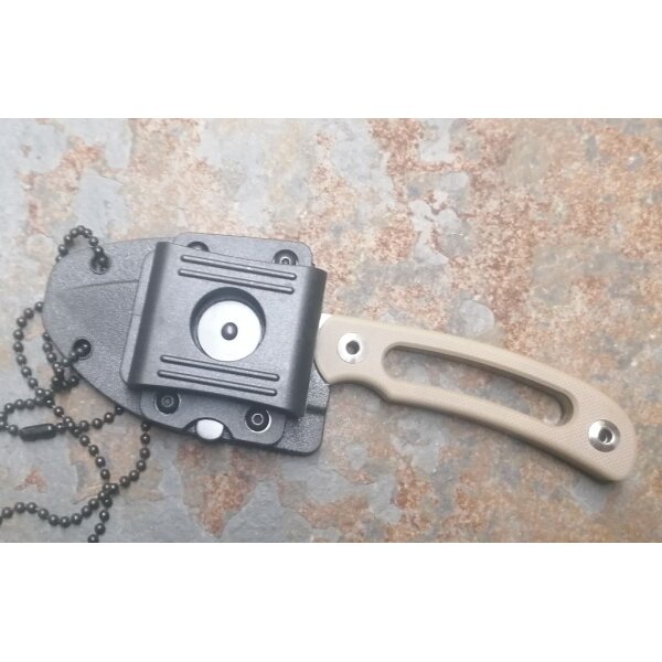SanRenmu Messer 7132FUF-GV Fixed Blade Neck Knife Kydexscheide