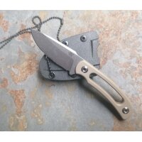 SanRenmu Messer 7132FUF-GV Fixed Blade Neck Knife...