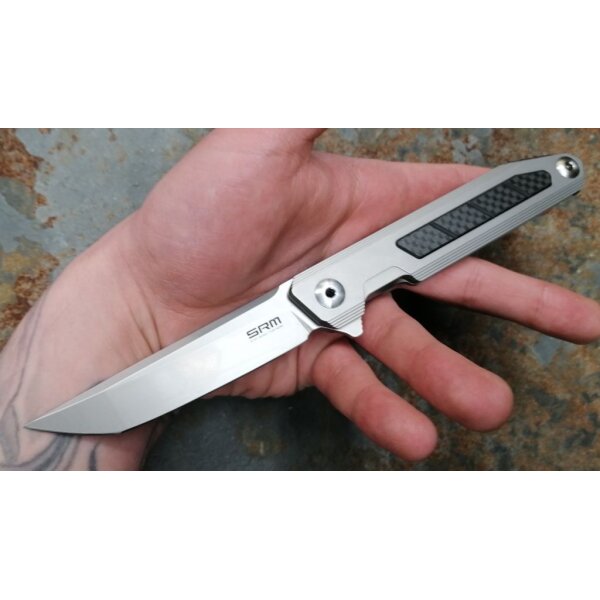 Sanrenmu Folder Messer 1162 Taschenmesser Tanto 14C28N Stahl Betaplus Lock