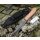 Old Forge Bushcraft Knife Messer 420 Stahl Holzgriff + Schleifstein + Scheide