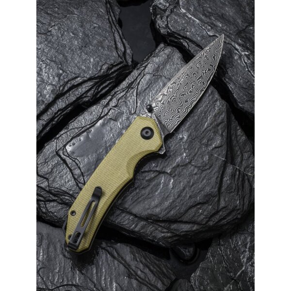CIVIVI Brazen Damast C2102DS-2 Micarta OLIVE