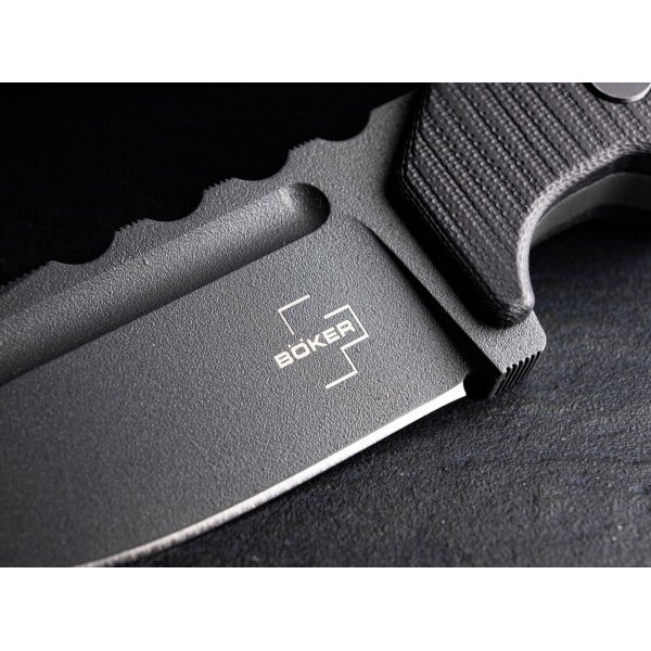 Böker Plus Little Dvalin D2 G10 Schwarz inkl. Kydexscheide 02BO033