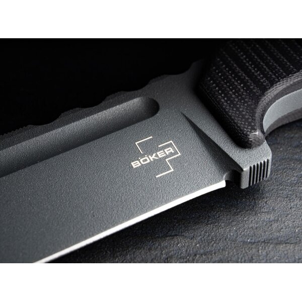 Böker Plus Little Dvalin Tanto D2 G10 Schwarz inkl. Kydexscheide 02BO034