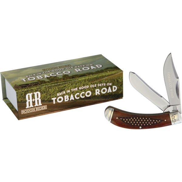 Rough Rider TOBACCO ROAD BOW Trapper Messer Slipjoint Knochengriff
