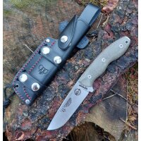 Cudeman Quercus MoVa Micarta Grün inkl. Lederscheide