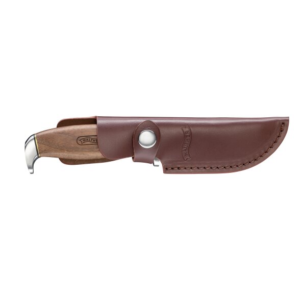 Walther Premium Skinner 440C Walnussholz Braun inkl. Lederscheide