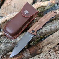 Walther Messer BWK 7 Blue Wood Knife Zweihandmesser 440C...