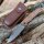 Walther Messer BWK 7 Blue Wood Knife Zweihandmesser 440C Stahl Lederetui