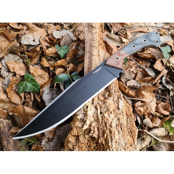 Condor Atrox Knife Messer 1075 Stahl Micarta Grau inkl. Kydexscheide