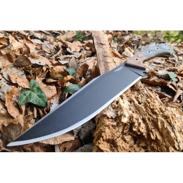 Condor Atrox Knife Messer 1075 Stahl Micarta Grau inkl. Kydexscheide