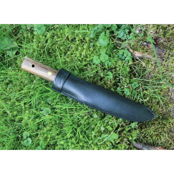 Otter Matrosen-/Bootsmesserr 4034 Holz Schwarz Matrosenmesser inkl. Lederscheide Boot Matrose Bootsmesser