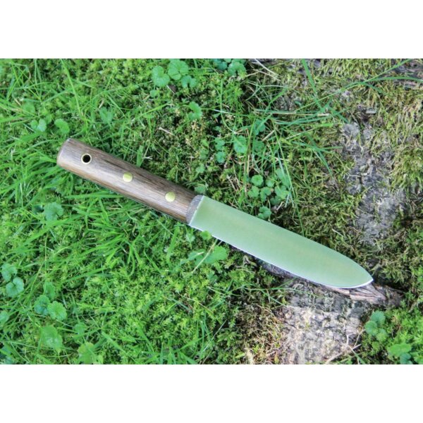 Otter Matrosen-/Bootsmesserr 4034 Holz Schwarz Matrosenmesser inkl. Lederscheide Boot Matrose Bootsmesser