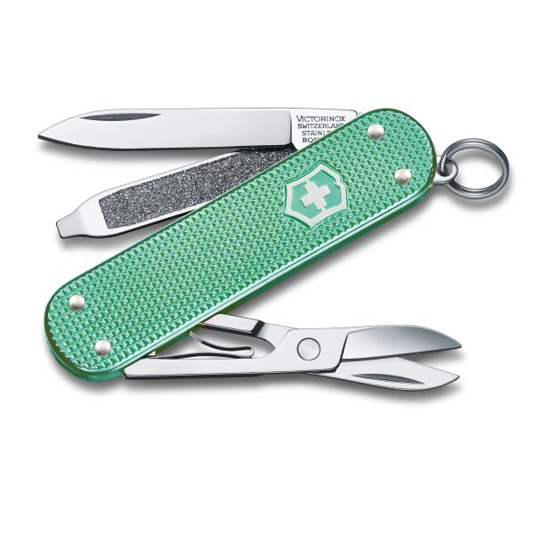 Victorinox CLASSIC ALOX Mini Schweizer Messer Fresh Colors Schlüsselanhänger Minty Mint