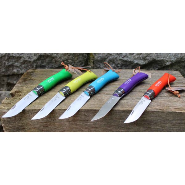 Opinel COLORAMA No.7 Inox mit Buchenholz verschiedene Farben