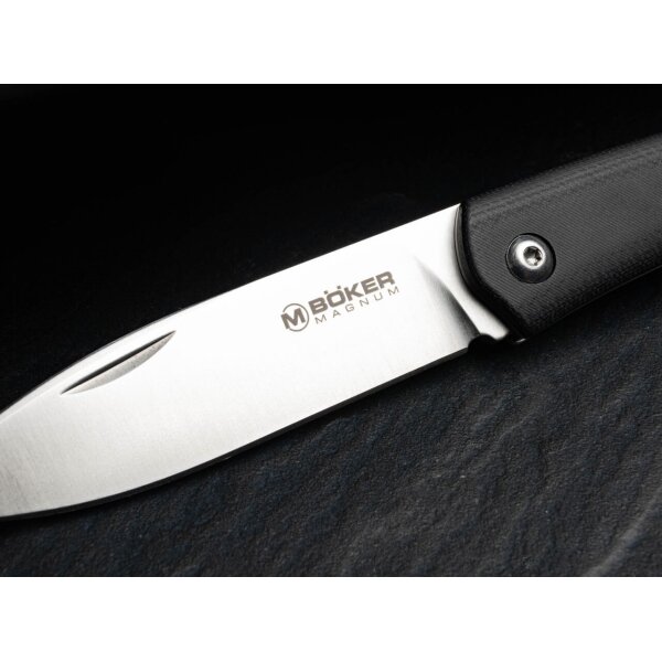 Böker Magnum Messer LONG LEAD EDC Slipjoint 8Cr13MoV Stahl G10 Griff 01SC080
