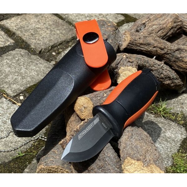Alpina Sport LITTLE ANCHO Messer Neck Knife Outdoormesser 440A Stahl Polymer