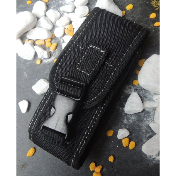 Haller Robustes Corduraetui für Messer 11-13 cm Cordura Holster Schwarz