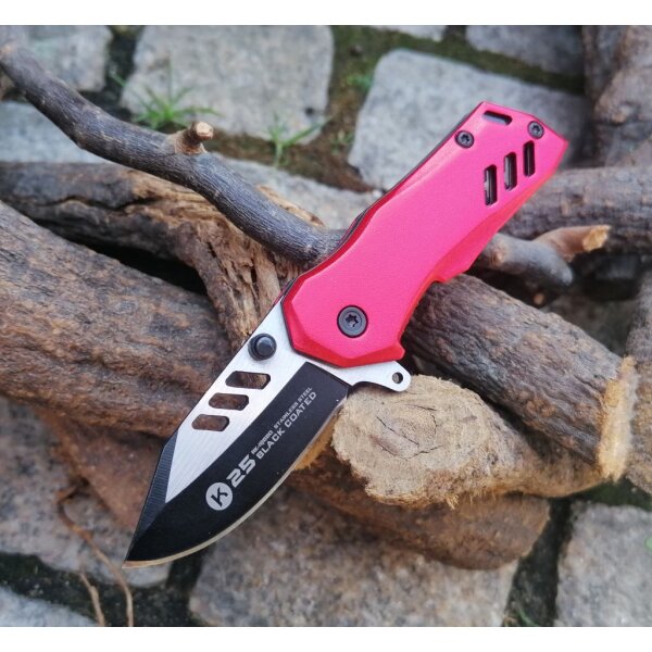 K25  RED Mini Taschenmesser Messer Rot