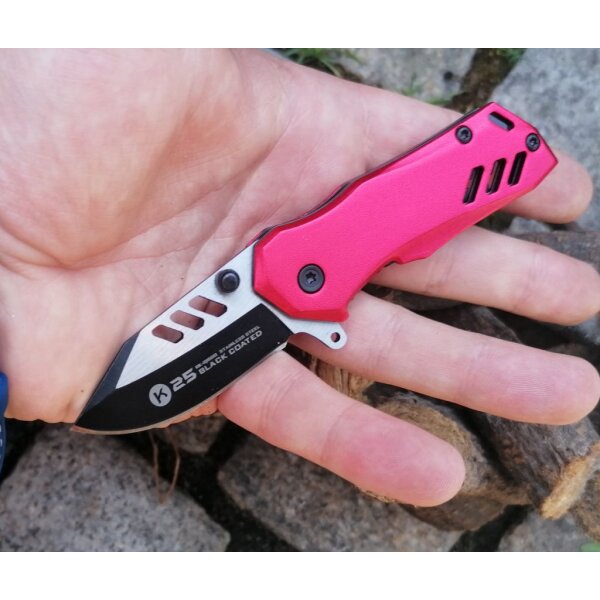 K25  RED Mini Taschenmesser Messer Rot
