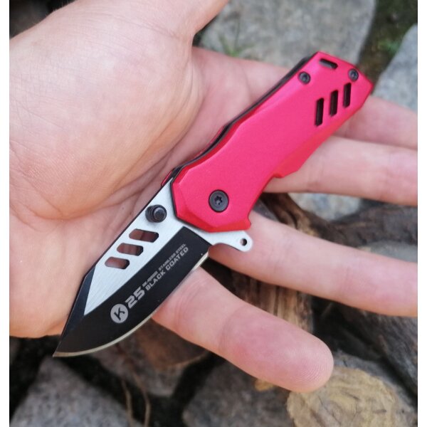 K25  RED Mini Taschenmesser Messer Rot