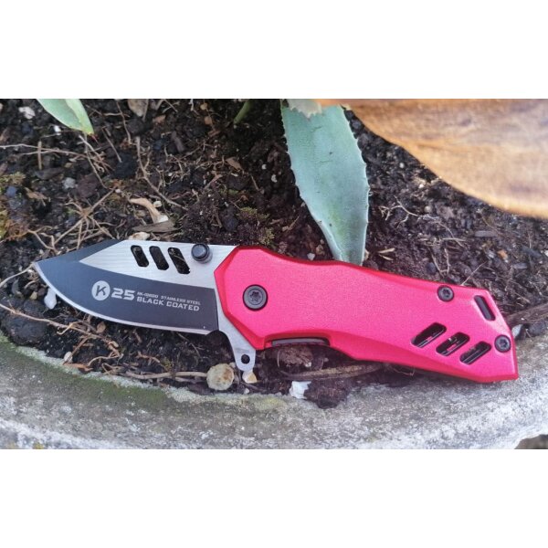 K25  RED Mini Taschenmesser Messer Rot