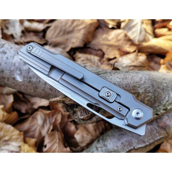 SRM Knives 1421 Frontflip Folder N690Co Stahl TC4 Titan G10