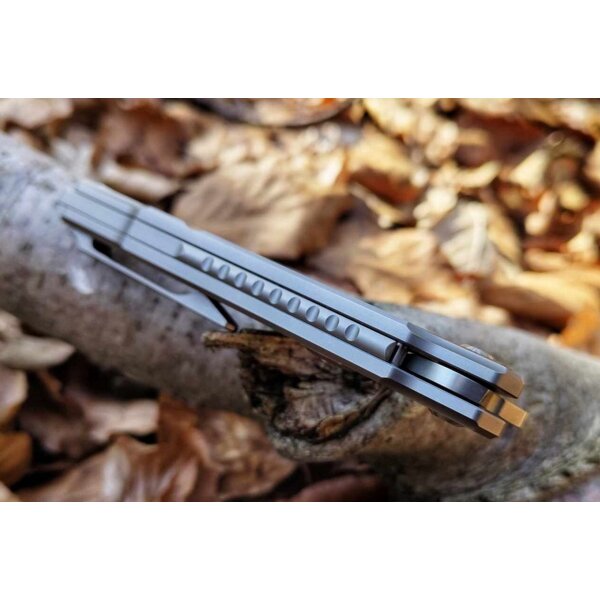 SRM Knives 1421 Frontflip Folder N690Co Stahl TC4 Titan G10