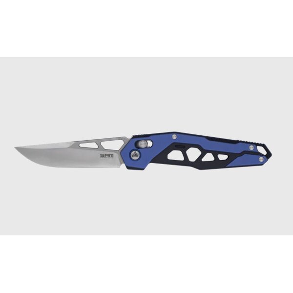 SRM Knives 9225-GI D2 G10 Ambi Lock BLAU