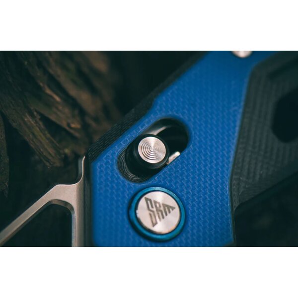 SRM Knives 9225-GI D2 G10 Ambi Lock BLAU