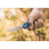 SRM Knives 9225-GI D2 G10 Ambi Lock BLAU