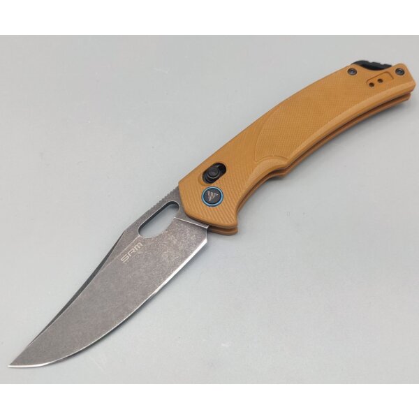 SRM Knives 9201-GW Retreiver D2 Folder BRAUN