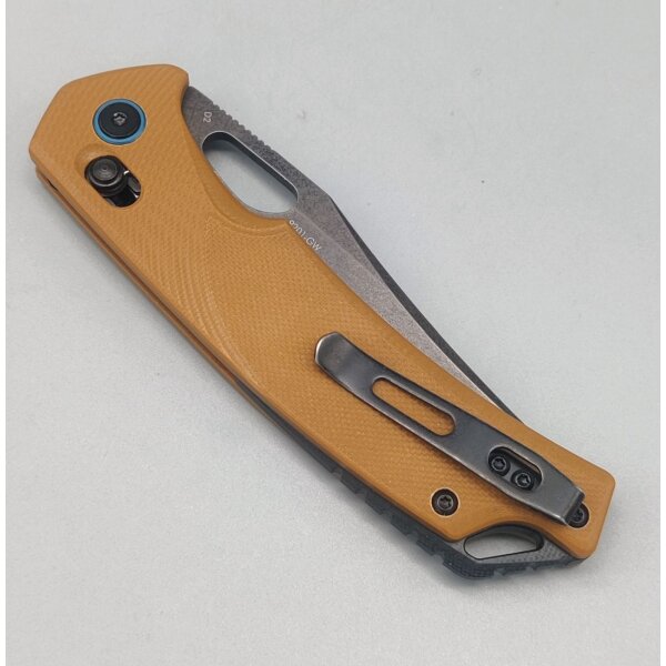 SRM Knives 9201-GW Retreiver D2 Folder BRAUN