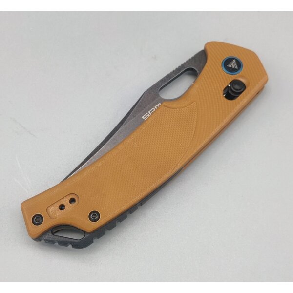 SRM Knives 9201-GW Retreiver D2 Folder BRAUN
