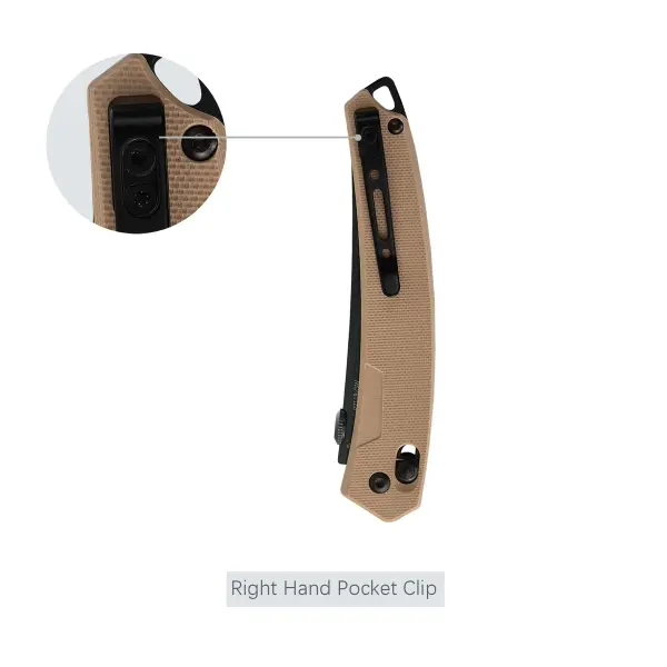 SRM Knives 9211B-GW 8Cr13MoV Ambi Lock BRAUN