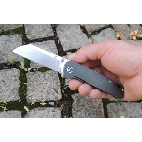 QSP Knife PENGUIN QS130-M Messer 154 CM Stahl Titangriff Kugellager
