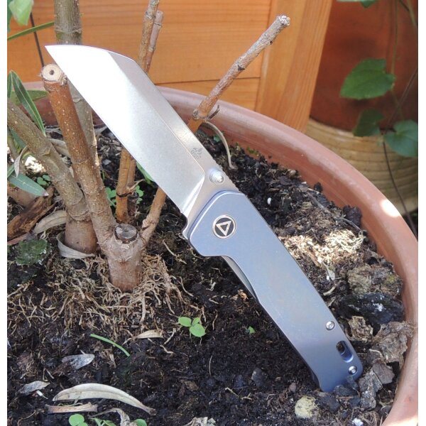 QSP Knife PENGUIN QS130-R Messer 154 CM Stahl Titangriff Kugellager
