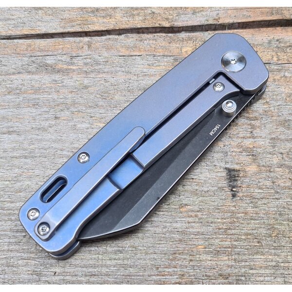 QSP Knife PENGUIN QS130-S Messer 154 CM Stahl Titangriff Kugellager