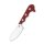 QSP Knife NECKMUK QS125-G Neck Knife D2 Stahl Red G10