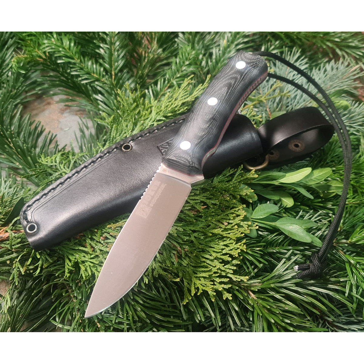 Joker Igel TS1 Jagdmesser - Böhler N695 Stahl Mit Canvas Micarta Griff & Lederscheide