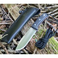Joker Nomad N695 Micarta Schwarz inkl. Paracord Lederscheide
