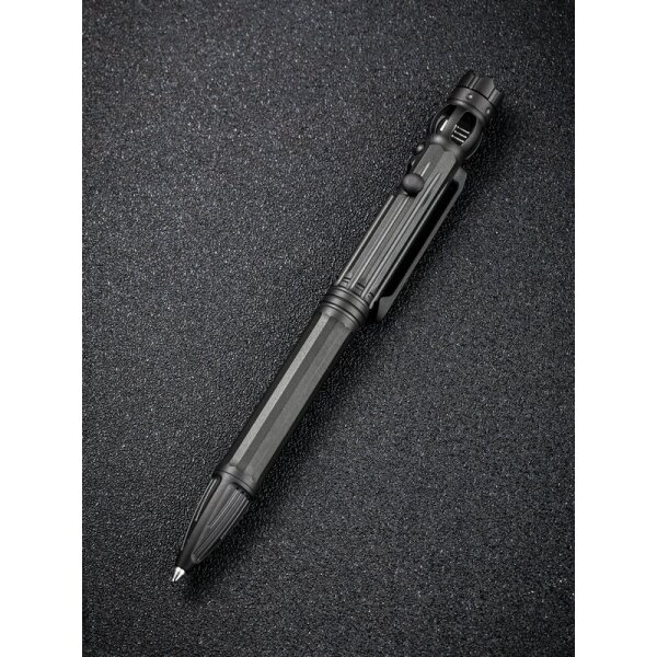 WE Knife Tactical Pen BACULUS TP-07B Black Kugelschreiber aus  6AL4V Titan mit Glasbrecher