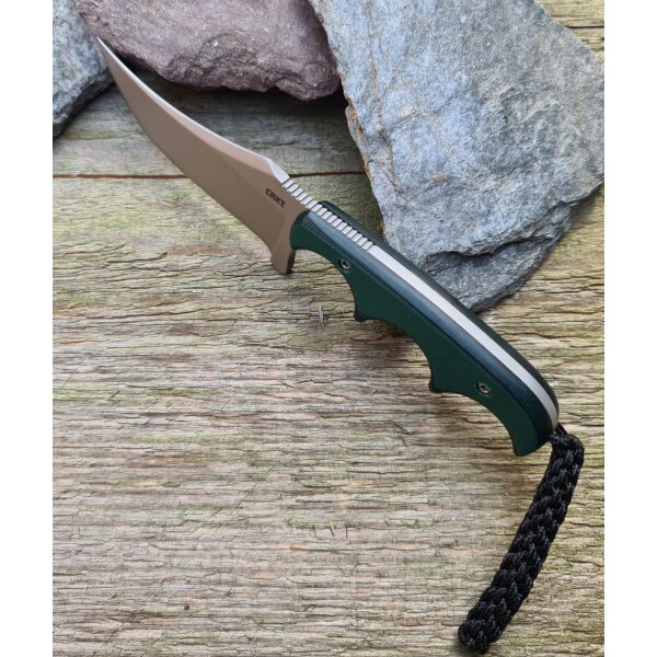CRKT Minimalist Persian Neck Knife Micarta Messer small fixed Kydex Kydexscheide 02CR2379