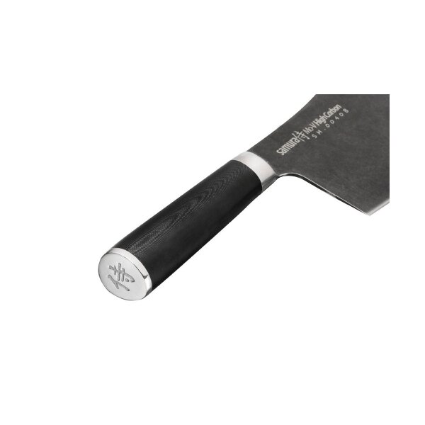 SAMURA MO-V MANNAIA STONEWASH Cleaver Küchenmesser Kochmesser AUS-8 Stahl