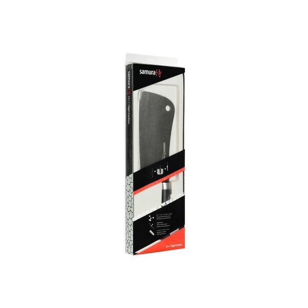 SAMURA MO-V MANNAIA STONEWASH Cleaver Küchenmesser Kochmesser AUS-8 Stahl